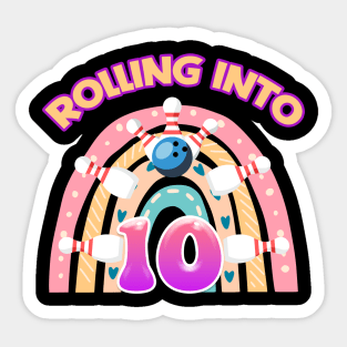 Girl roller skate Party 8 Tee Girl Birthday rolling skate Eight Custom roller party Sticker